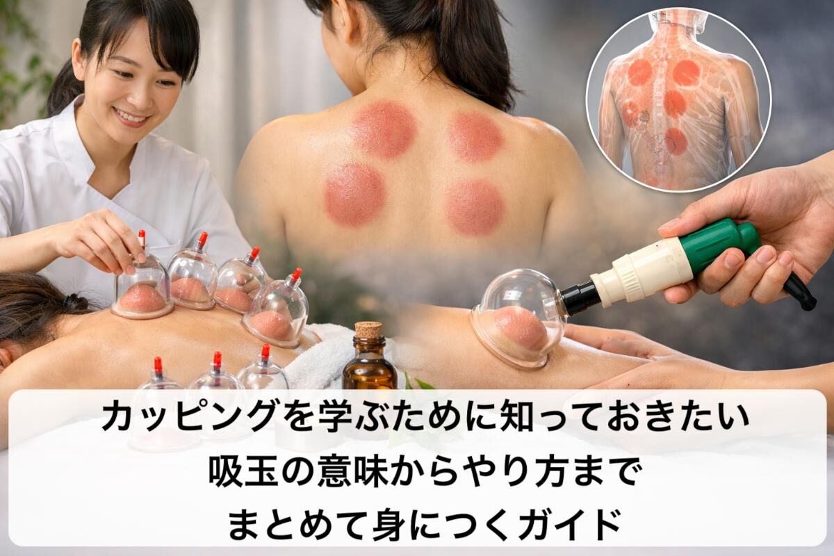 カッピングを学ぶために知っておきたい吸玉の意味からやり方までまとめ 